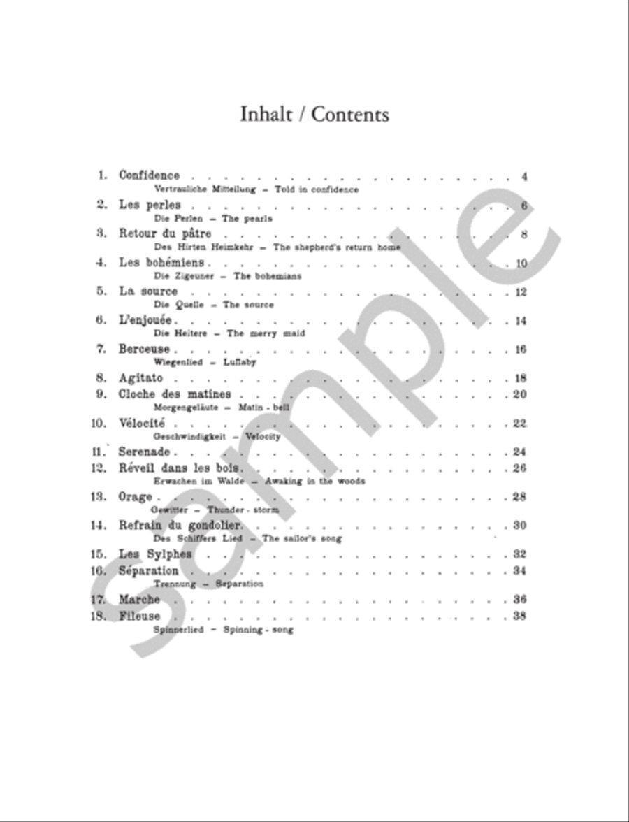 18 Characteristic Studies Op.109 Piano Method scores gallery preview page 2