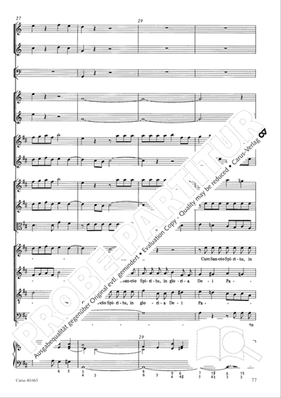 Mass in D minor (Missa in d) ATB scores gallery preview page 93