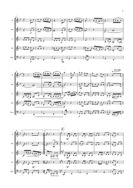 Samba alla Turca! (Wind Quintet) - Score image number null