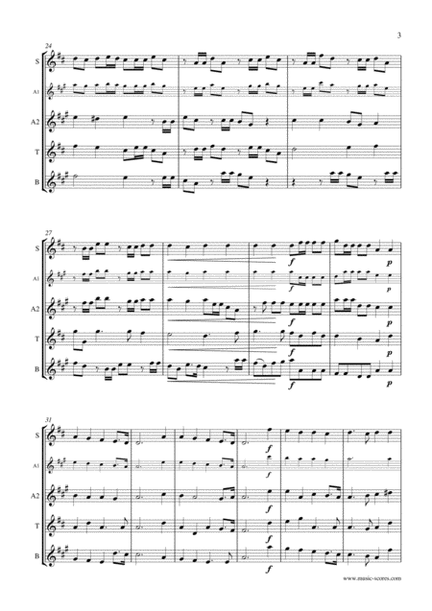 Hallelujah Chorus - Sax Quartet - C ma image number null