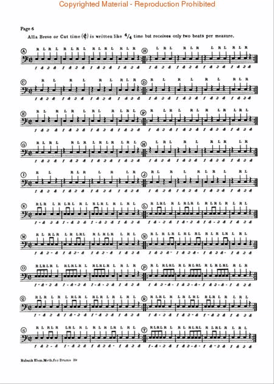 Rubank Elementary Method - Drums Concert Band Methods scores gallery preview page 3