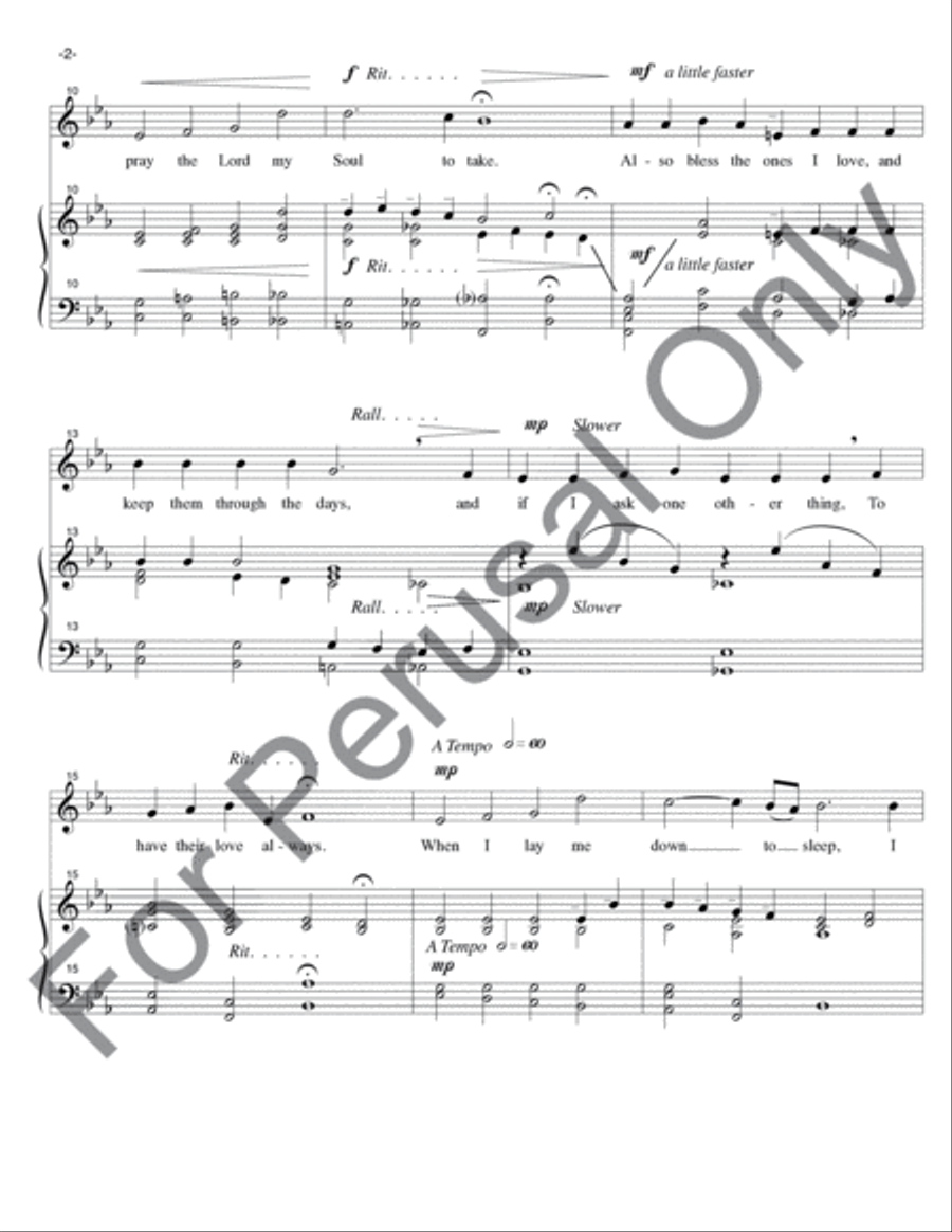 When I Lay Me Down To Sleep Medium Voice scores gallery preview page 3