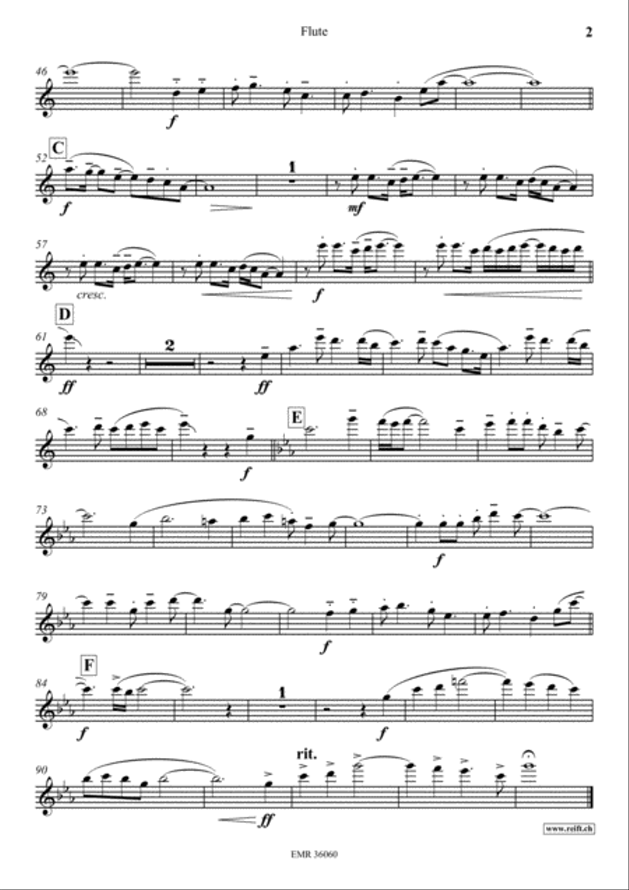 Exodus Flute Solo scores gallery preview page 3