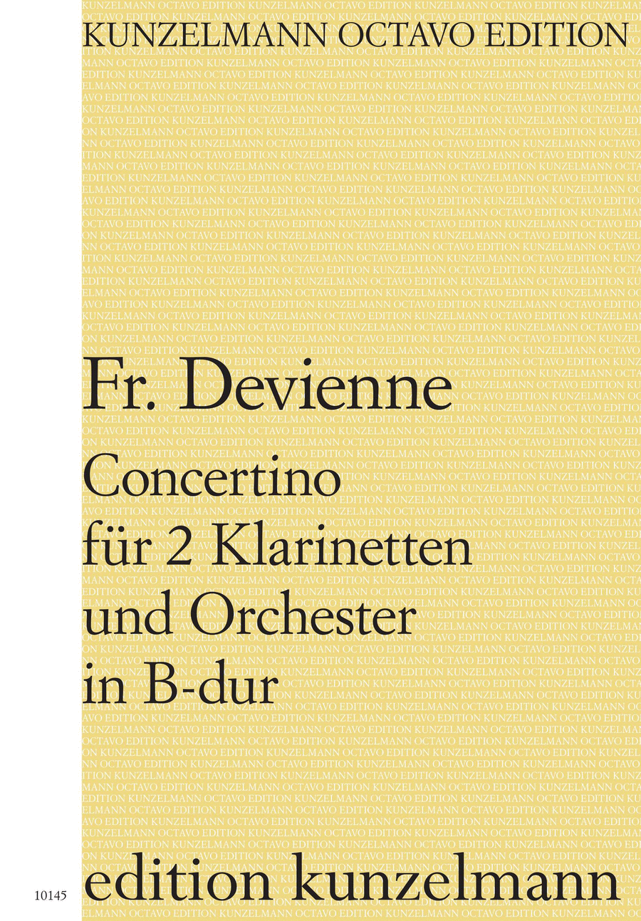 Concertino for 2 clarinets Clarinet scores gallery preview page 1