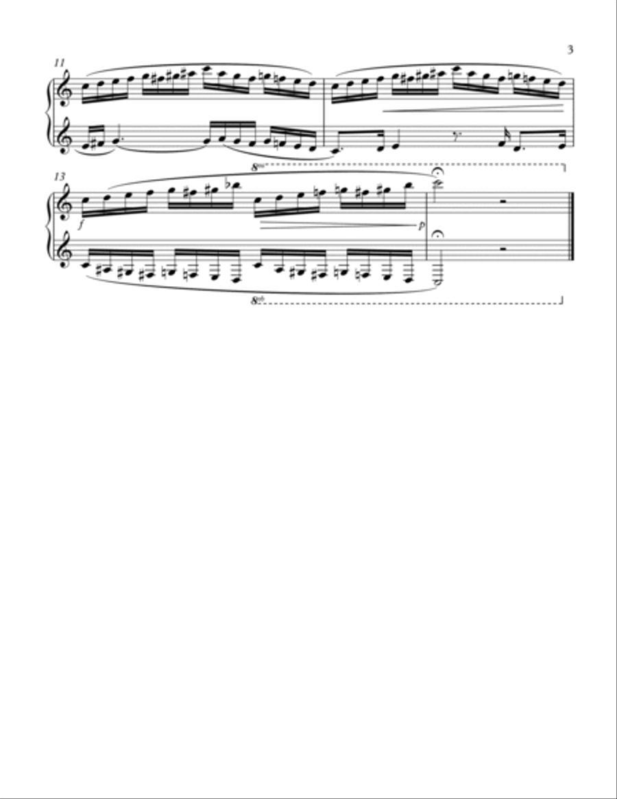 Five World Travel Sketches Piano Solo scores gallery preview page 3