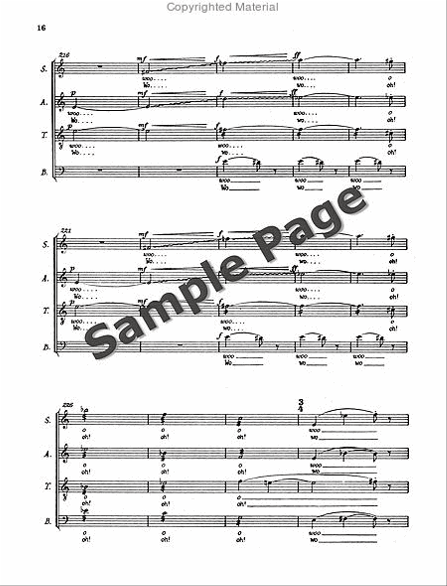 Henze Moralities(1967) Chor.score 4-Part scores gallery preview page 19