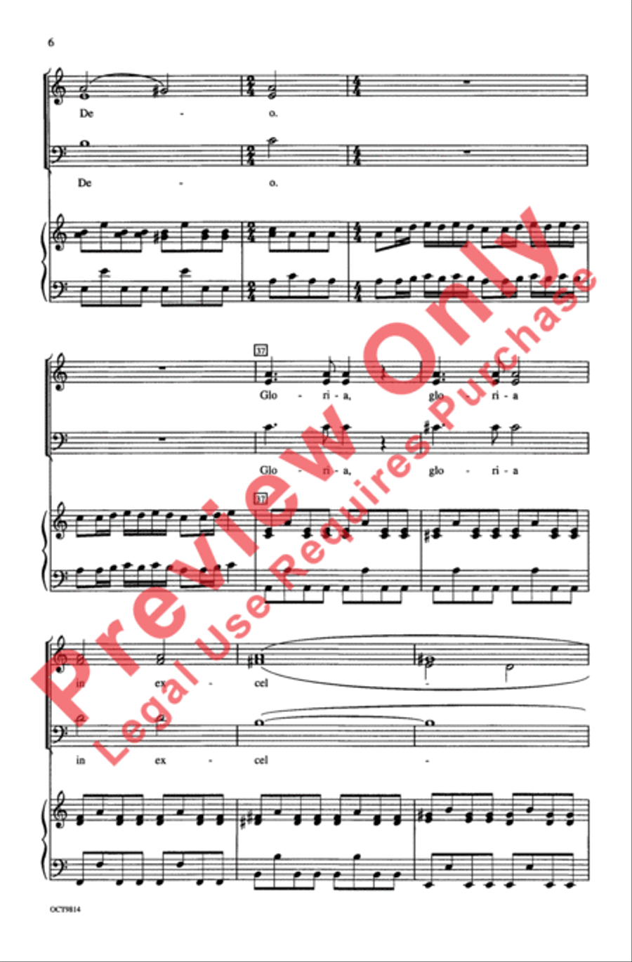 Gloria 3-Part scores gallery preview page 5