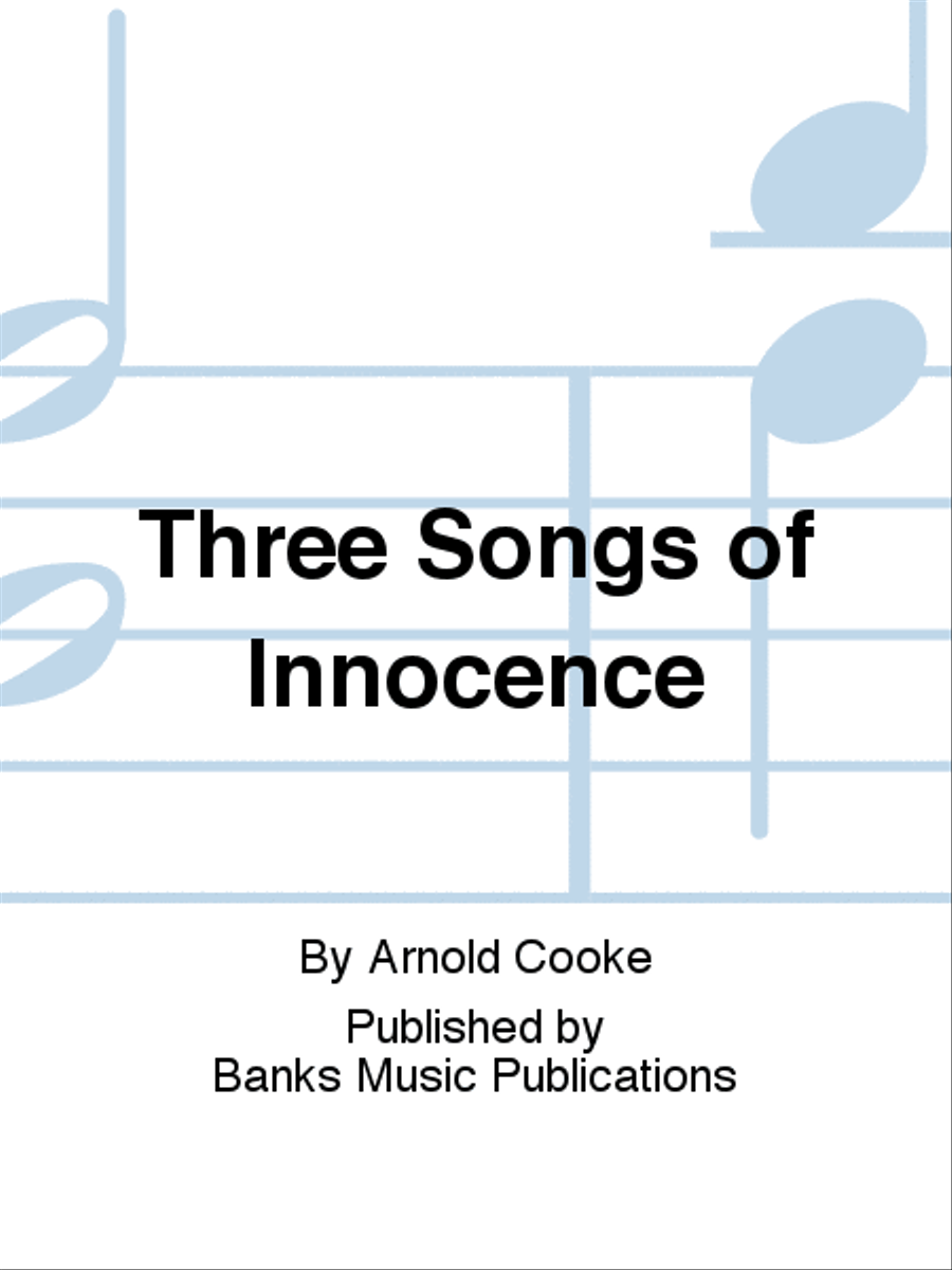 Three Songs of Innocence Clarinet scores gallery preview page 1