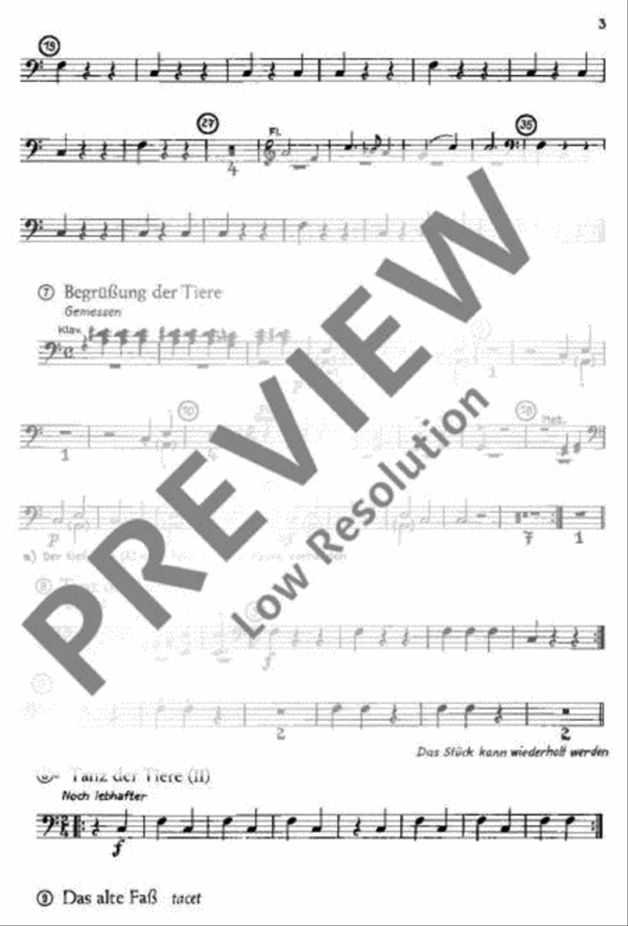 Die Bettlerhochzeit Percussion scores gallery preview page 4