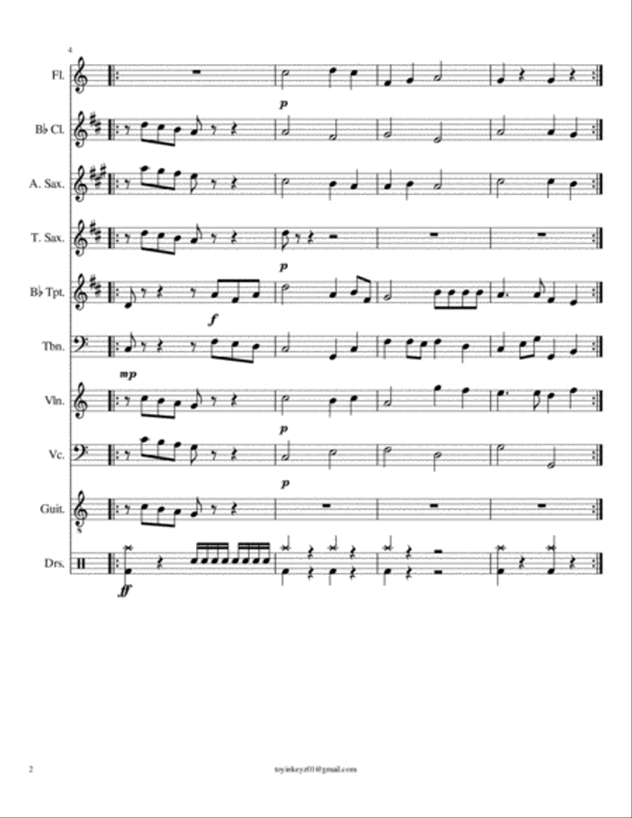 Orchestra for What shall we say Large Ensemble scores gallery preview page 2
