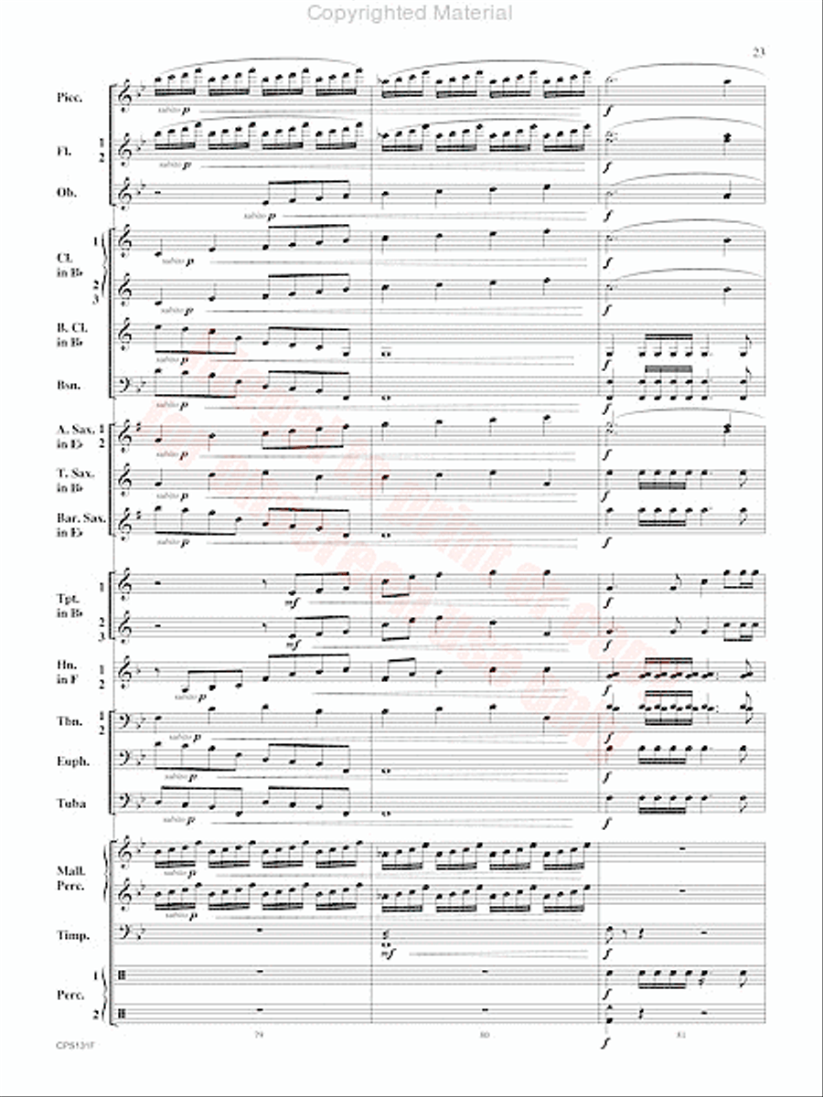 Crown and Scepter Concert Band scores gallery preview page 24