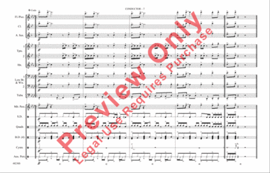Don't Start Now Marching Band scores gallery preview page 8