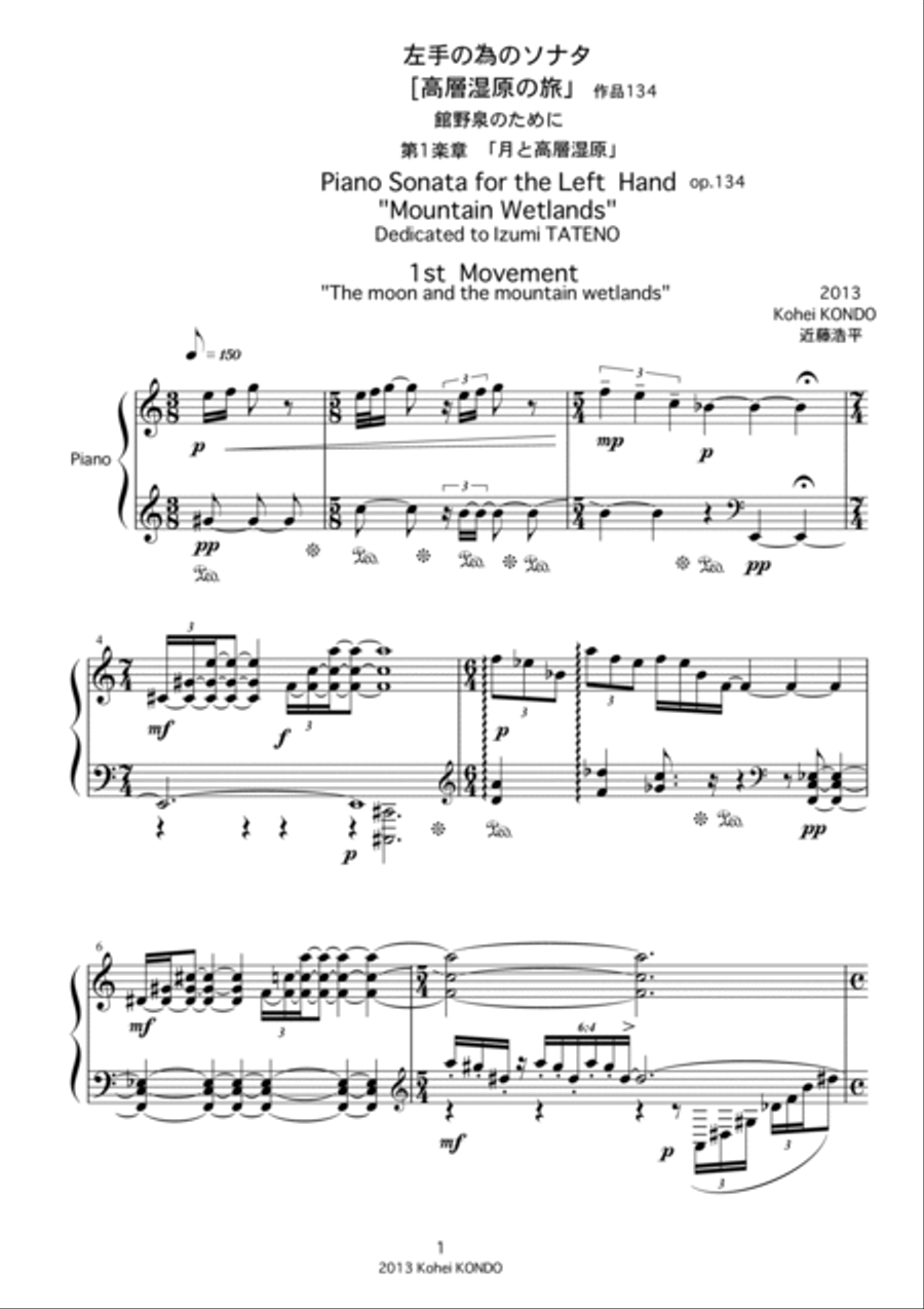 Piano Sonata for the Left Hand 