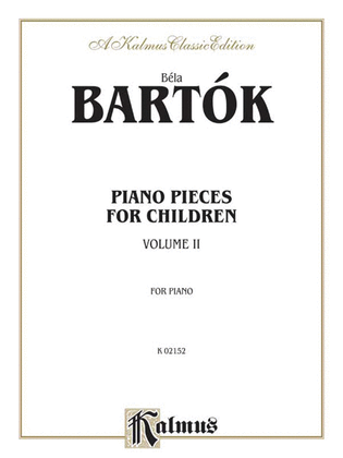 Book cover for Piano Pieces for Children, Volume 2