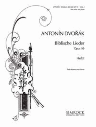 Book cover for Biblische Lieder op. 99 Band 1