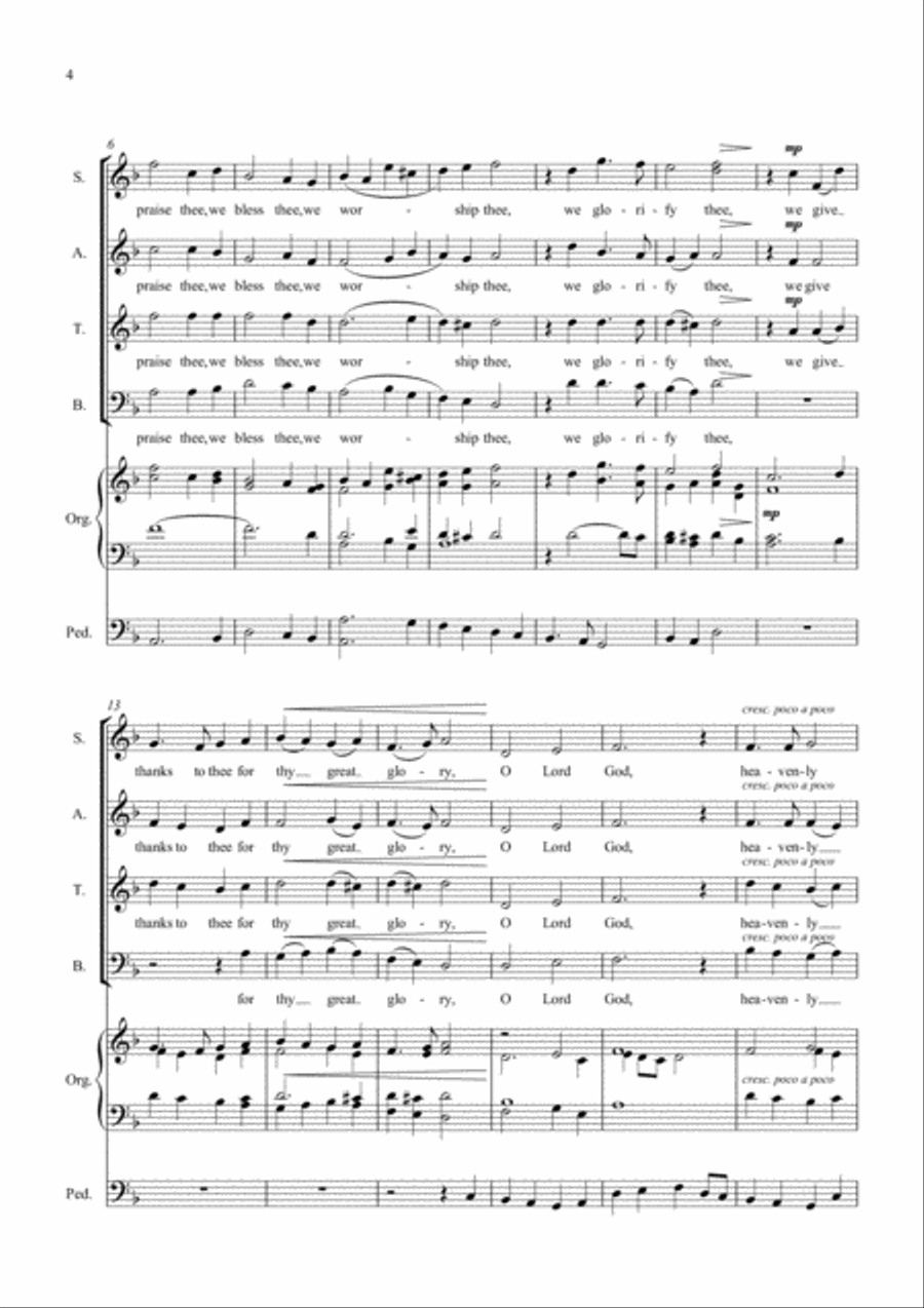 Communion Service in F (Rite A) 4-Part scores gallery preview page 4