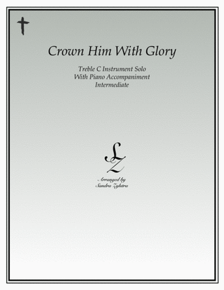 Book cover for Crown Him With Glory (treble C instrument solo)
