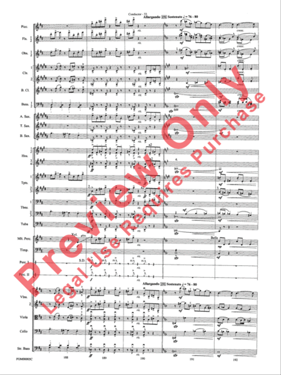 An American in Paris Suite Full Orchestra scores gallery preview page 36