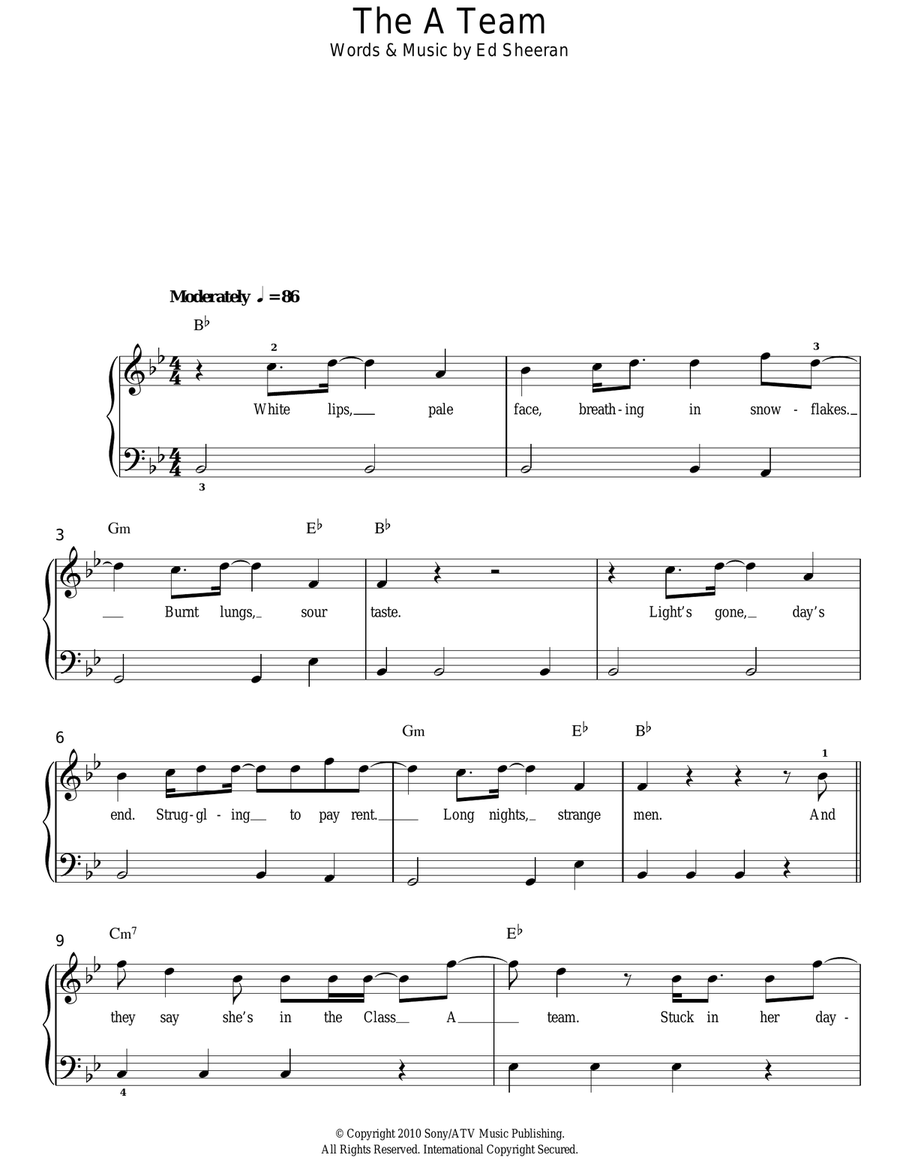 The A Team The A Team Voice scores gallery preview page 1