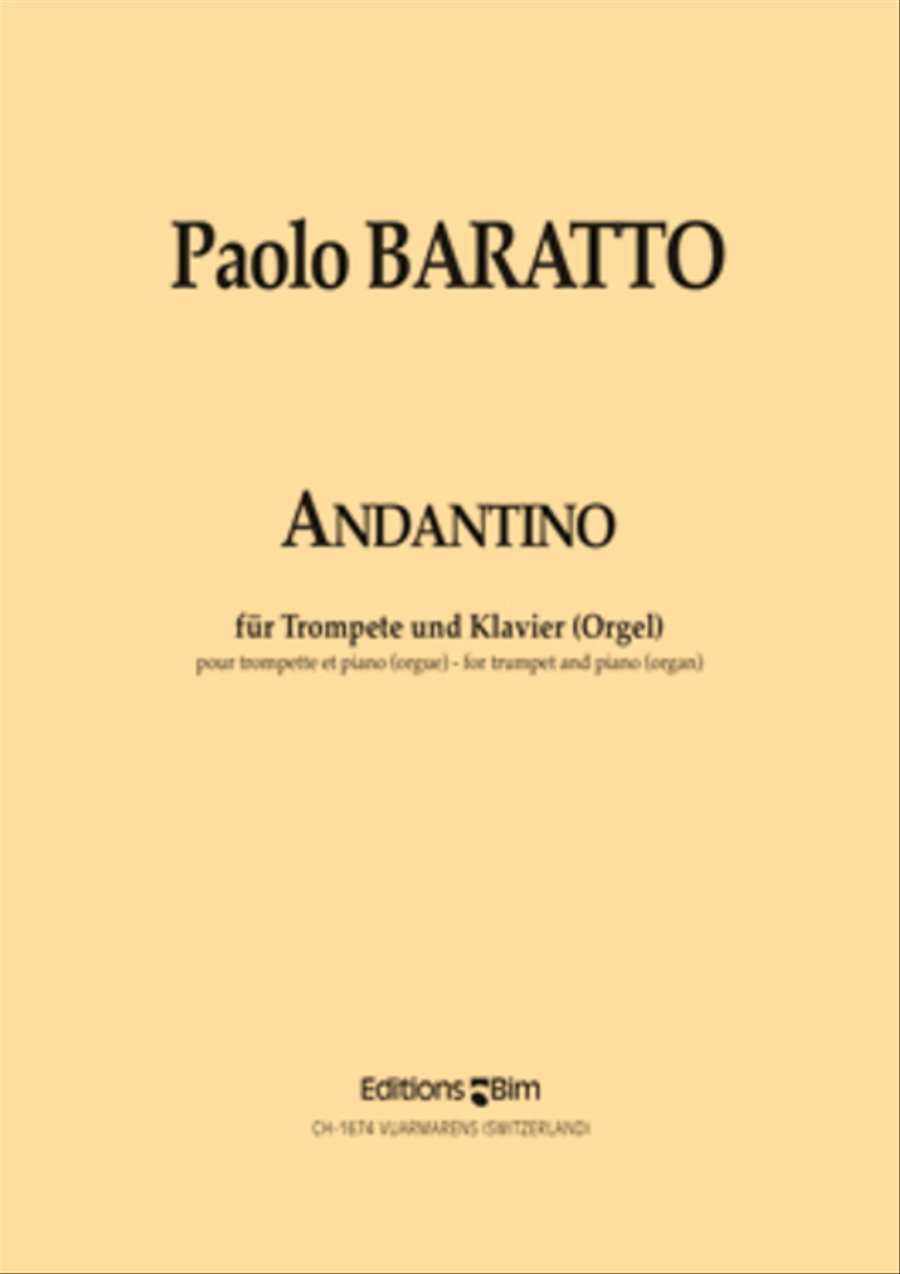 Andantino Trumpet Solo scores gallery preview page 1