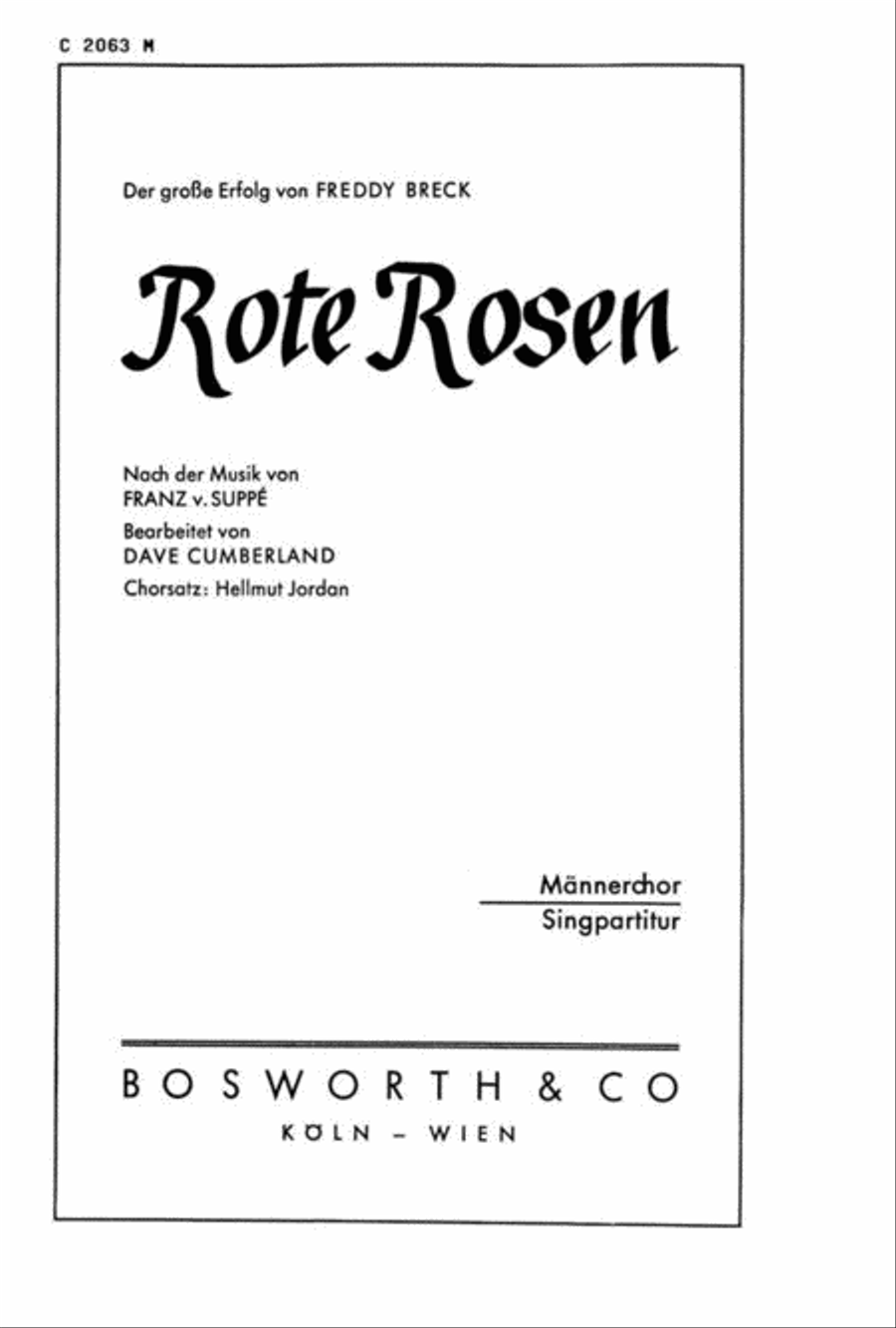Rote Rosen Men's Choir scores gallery preview page 1