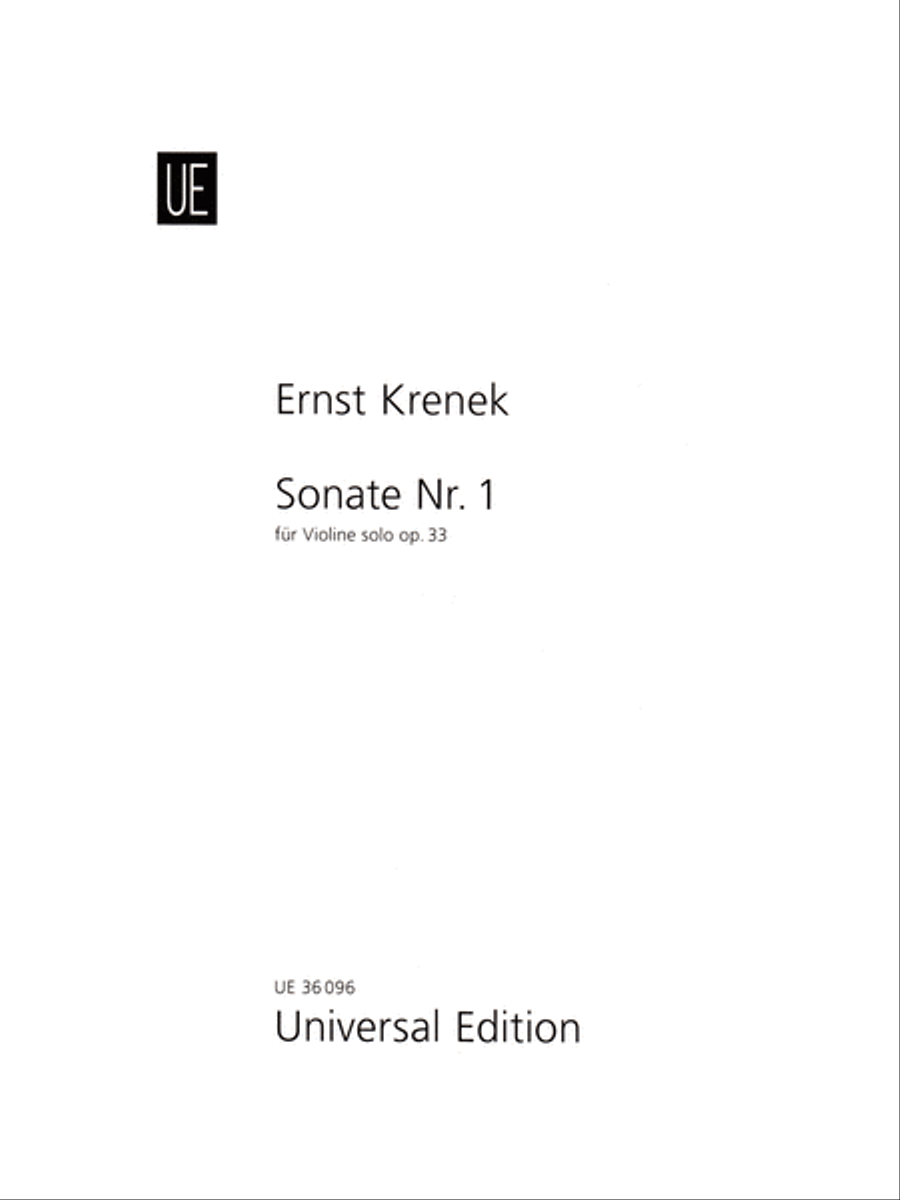 Sonate No. 1 Chamber Music scores gallery preview page 1