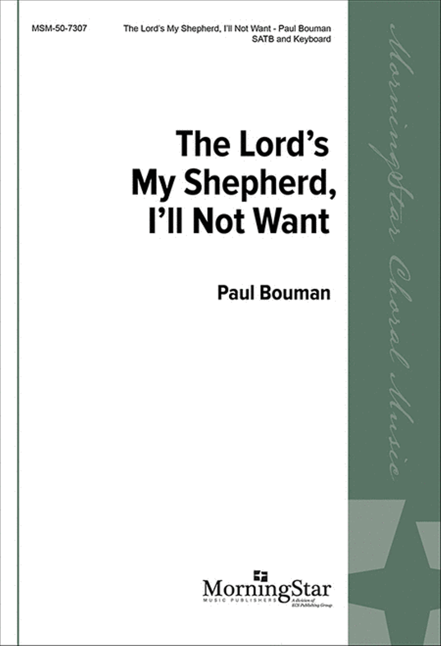 The Lord's My Shepherd, I'll Not Want 4-Part scores gallery preview page 1