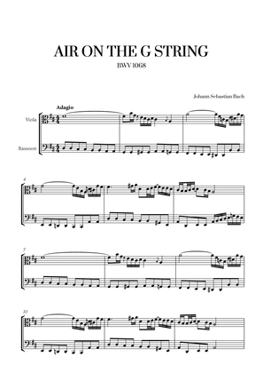 Johann Sebastian Bach - Air on the G String for Viola and Bassoon