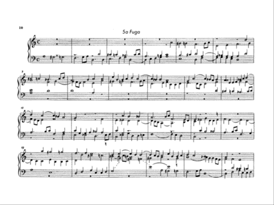 Krieger: Preludes and Fugues Organ scores gallery preview page 1