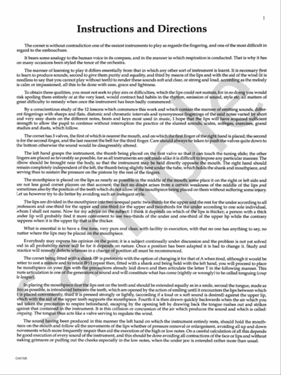 Grand Method For Trumpet Or Cornet Cornet scores gallery preview page 6