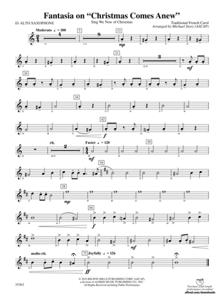 Fantasia on "Christmas Comes Anew": E-flat Alto Saxophone