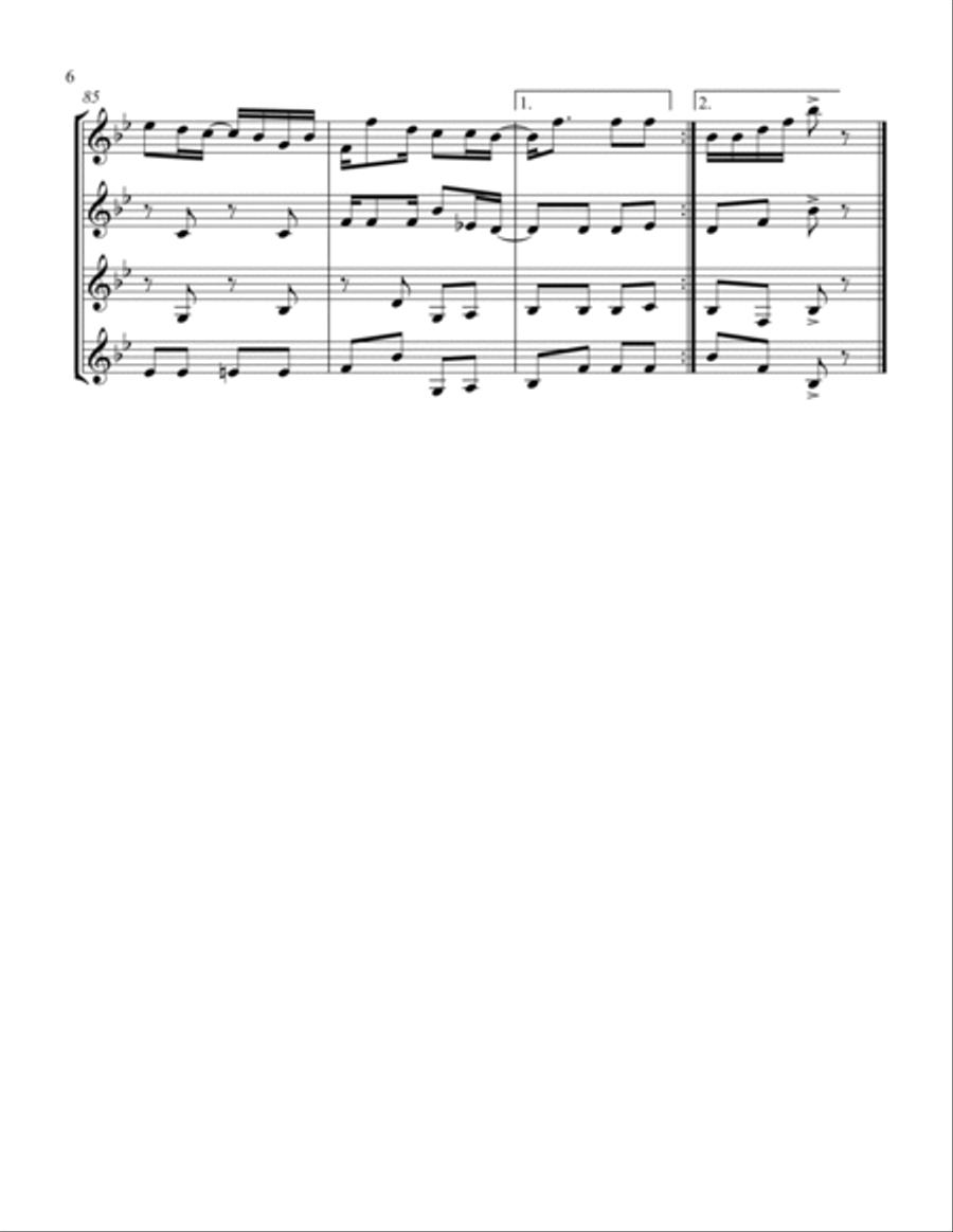 Swipesy Swipesy Woodwind Quartet scores gallery preview page 6