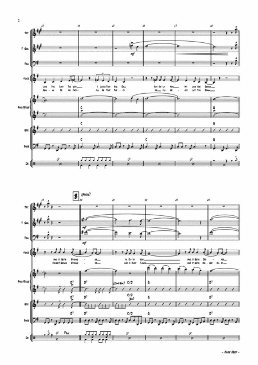 River Deep - Mountain High Jazz Ensemble scores gallery preview page 6