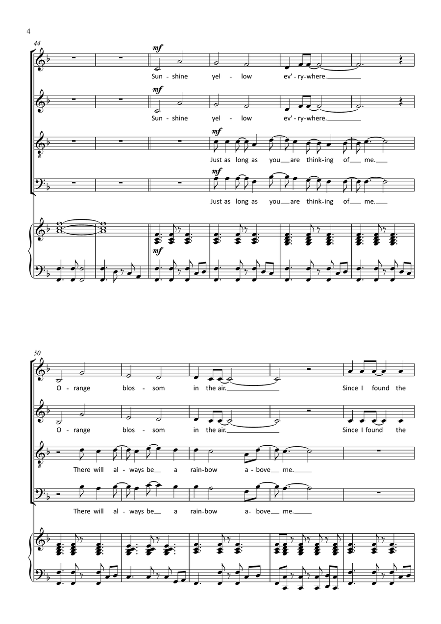 Color My World 4-Part scores gallery preview page 4