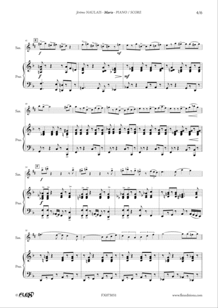 Mario Mario Alto Saxophone scores gallery preview page 4