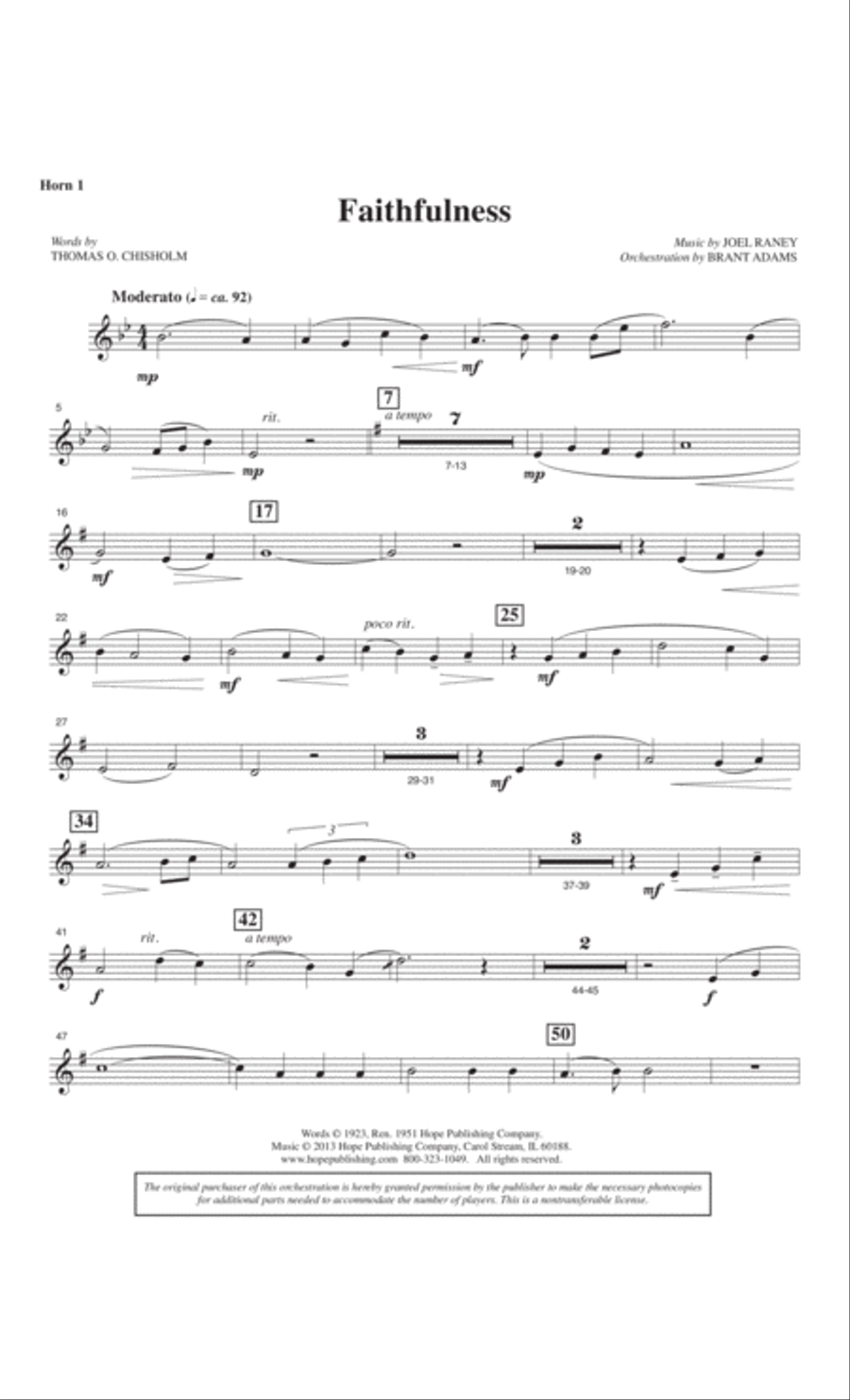 Faithfulness 4-Part scores gallery preview page 34
