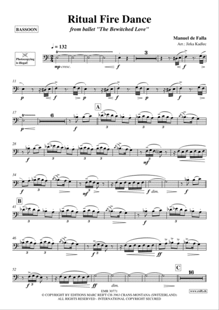 Ritual Fire Dance Ritual Fire Dance Bassoon Solo scores gallery preview page 2