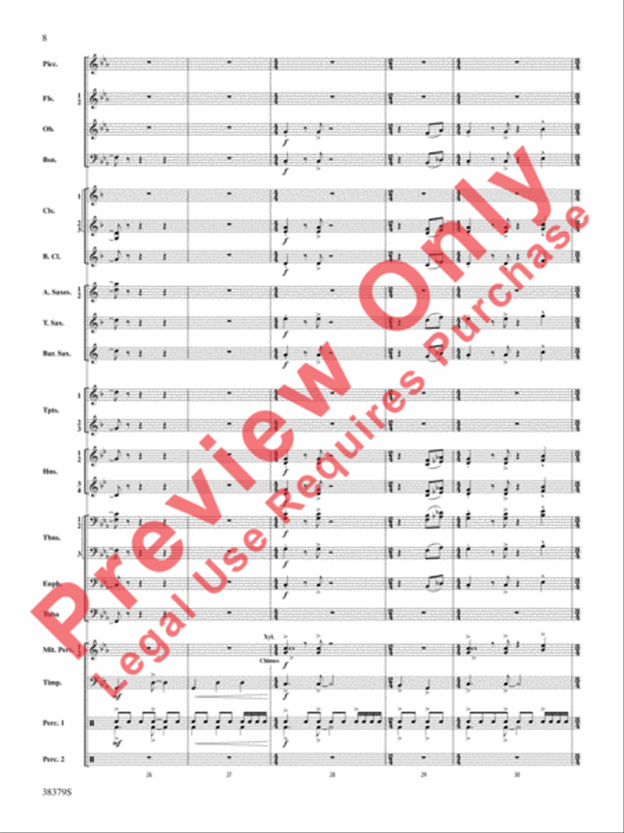 Vision Quest Concert Band scores gallery preview page 9