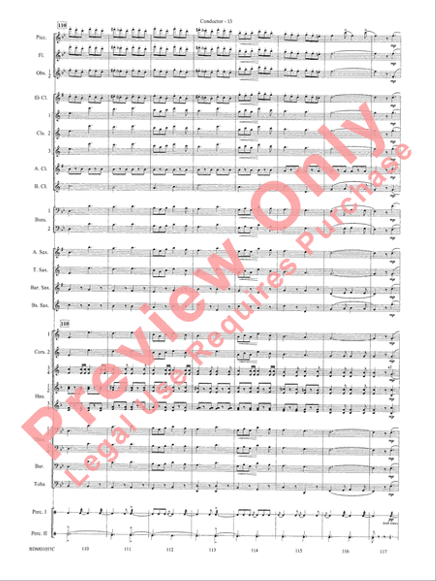 Black Horse Troop - Cb Concert Band scores gallery preview page 15