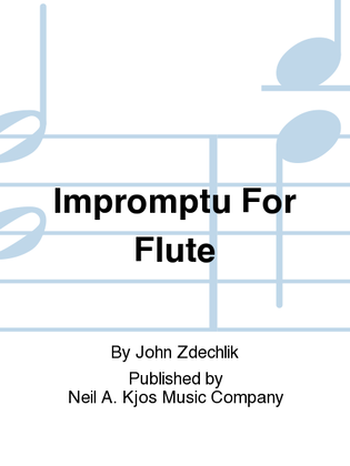 Book cover for Impromptu For Flute
