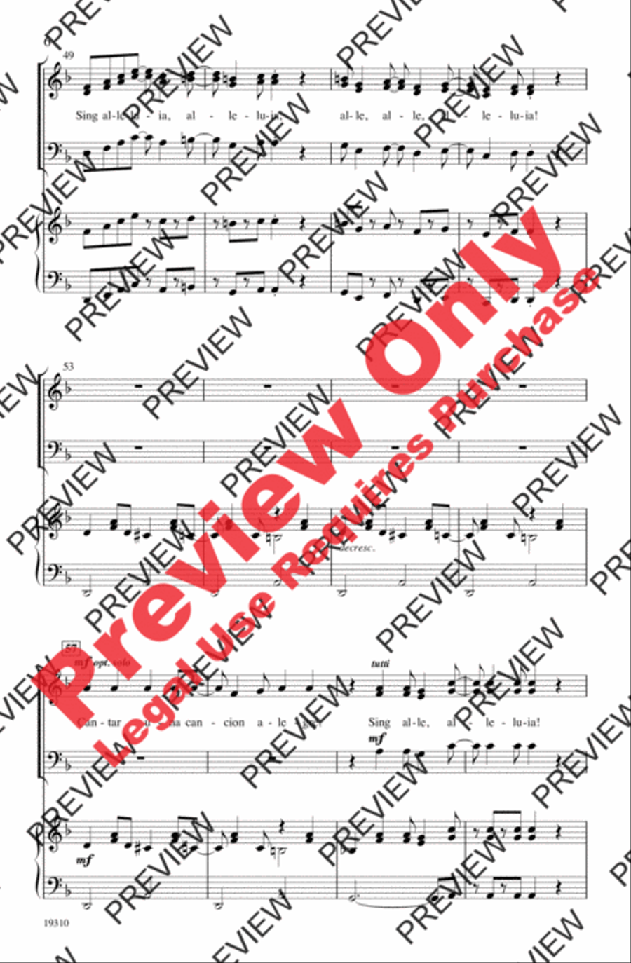 ¡Cantar! (Sing!) 3-Part scores gallery preview page 6