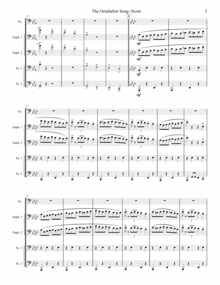 The Octubafest Song - Tuba/Euphonium Quartet image number null