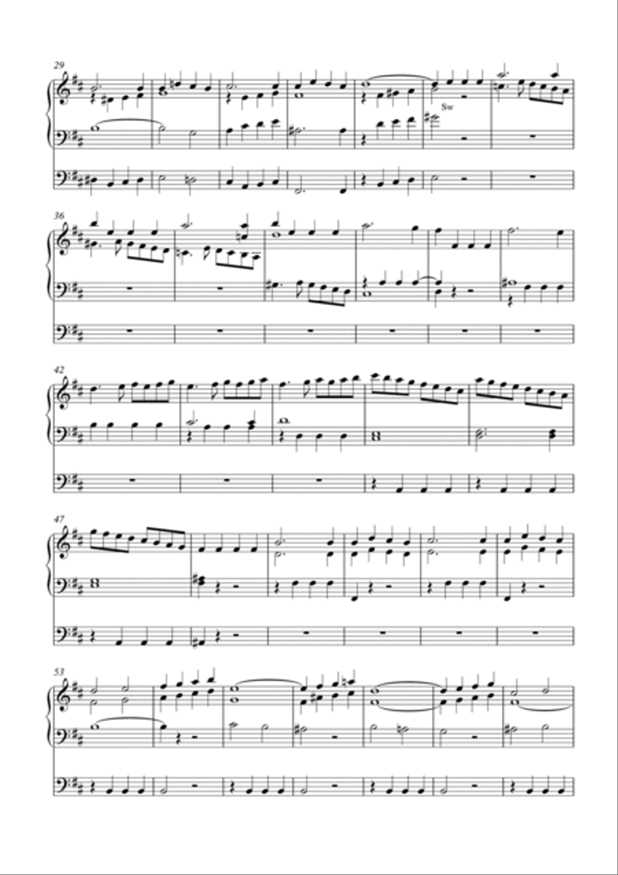 Organ Voluntary on Woodlands (Tell out my Soul) by Simon Peberdy (on a melody by W.Greatorex) Organ Solo scores gallery preview page 3