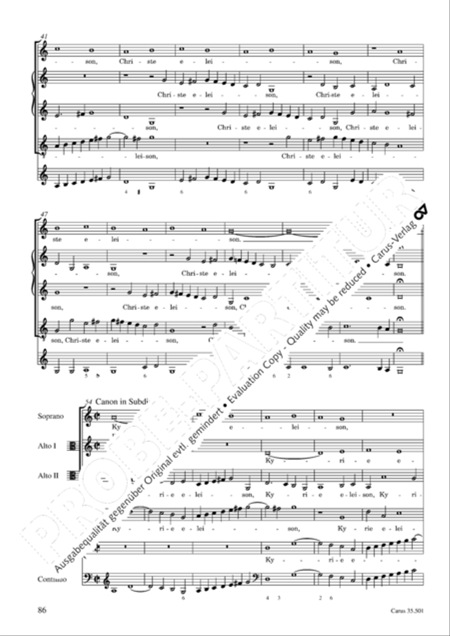 Palestrina: Masses and individual movements Score scores gallery preview page 101