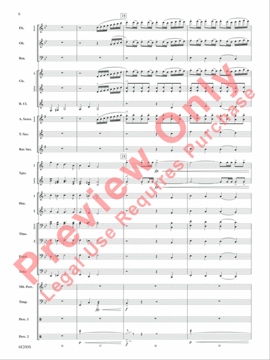 Angels of Joy! Concert Band scores gallery preview page 7