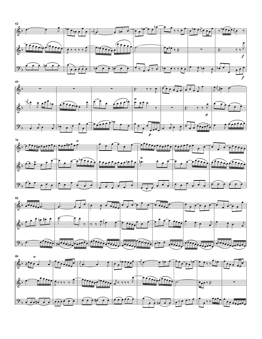 Aria: Verleih, dass ich aus Herzensgrund from cantata BWV 177 (arrangement for 3 recorders (SAB)) 3-Part scores gallery preview page 4