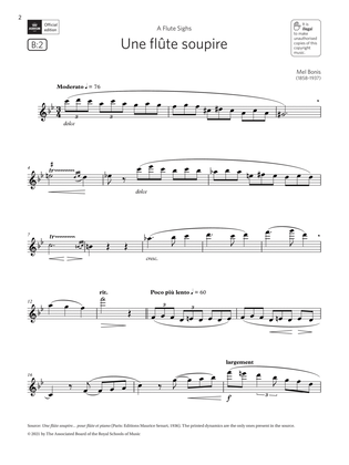Une flûte soupire (Grade 6 List B2 from the ABRSM Flute syllabus from 2022)