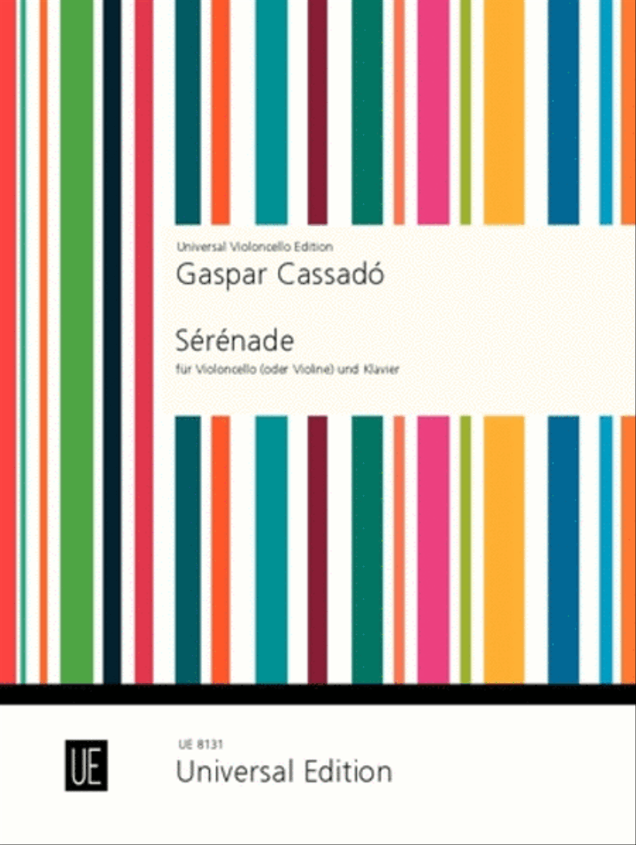 Serenade, Cello And Piano Piano Accompaniment scores gallery preview page 1