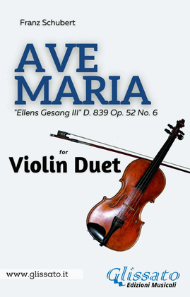 Book cover for Ave Maria (Schubert) - Violin duet