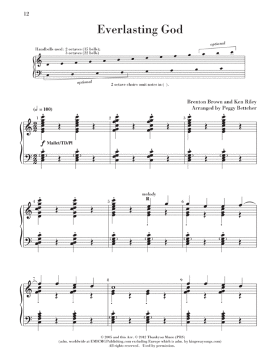 Easy to Ring Praise and Worship 3-Octaves scores gallery preview page 15